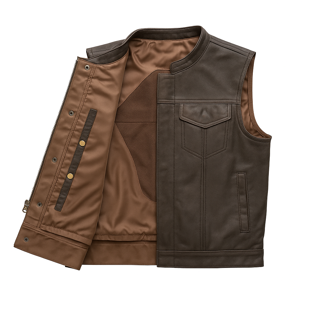 Duskrunner - Men's Motorcycle Leather Vest