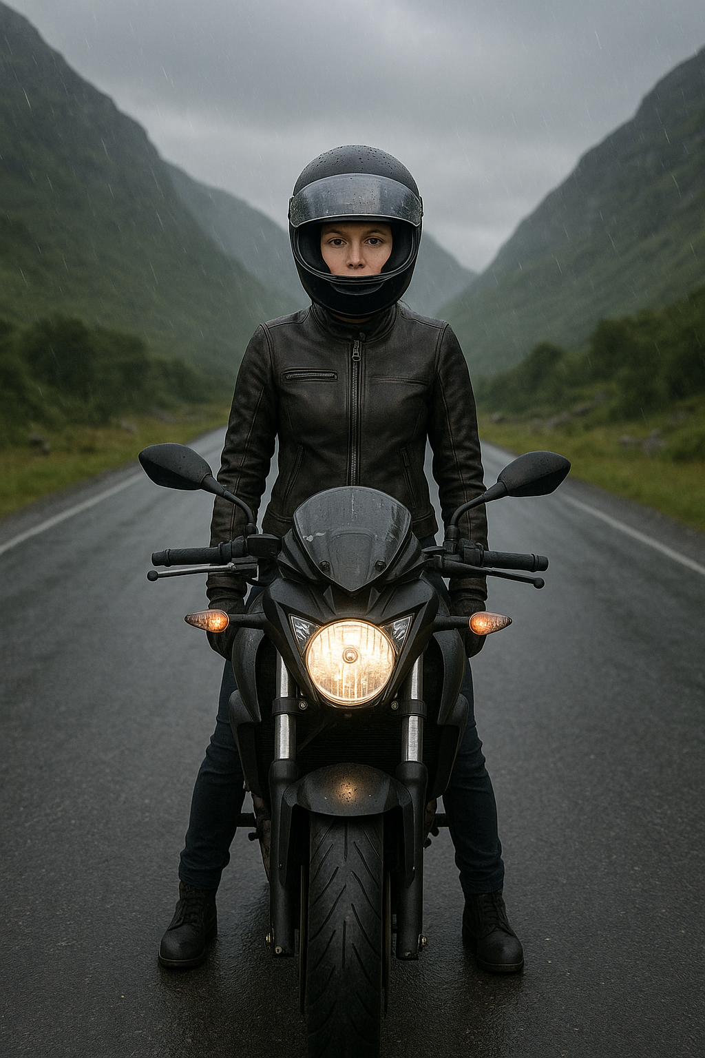 Gravefire - Women's Motorcycle Leather Jacket