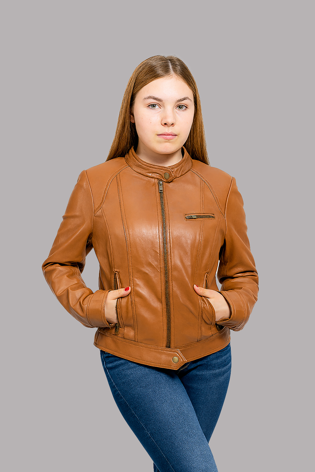 Carmine Vale Women's Fashion Leather Jacket