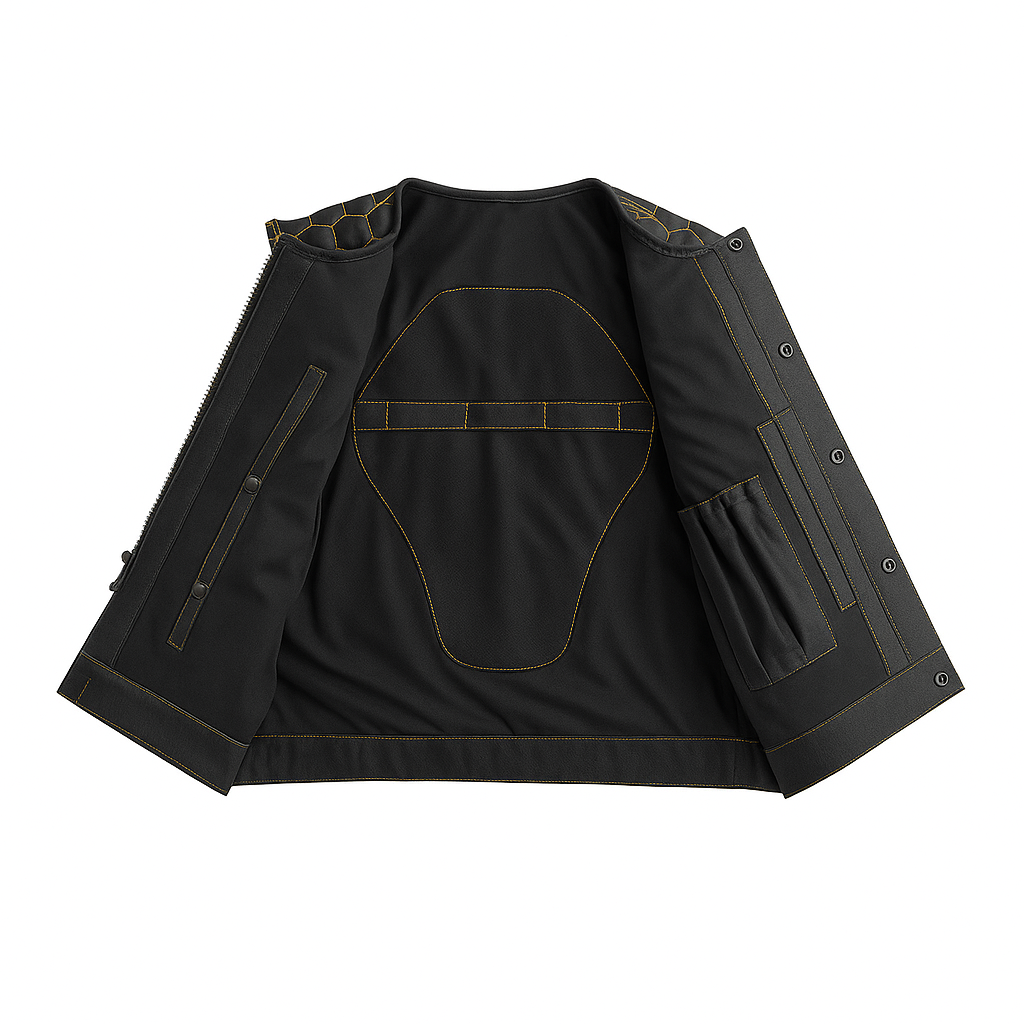 Stingblade - Perforated Men's Club Style Leather Vest