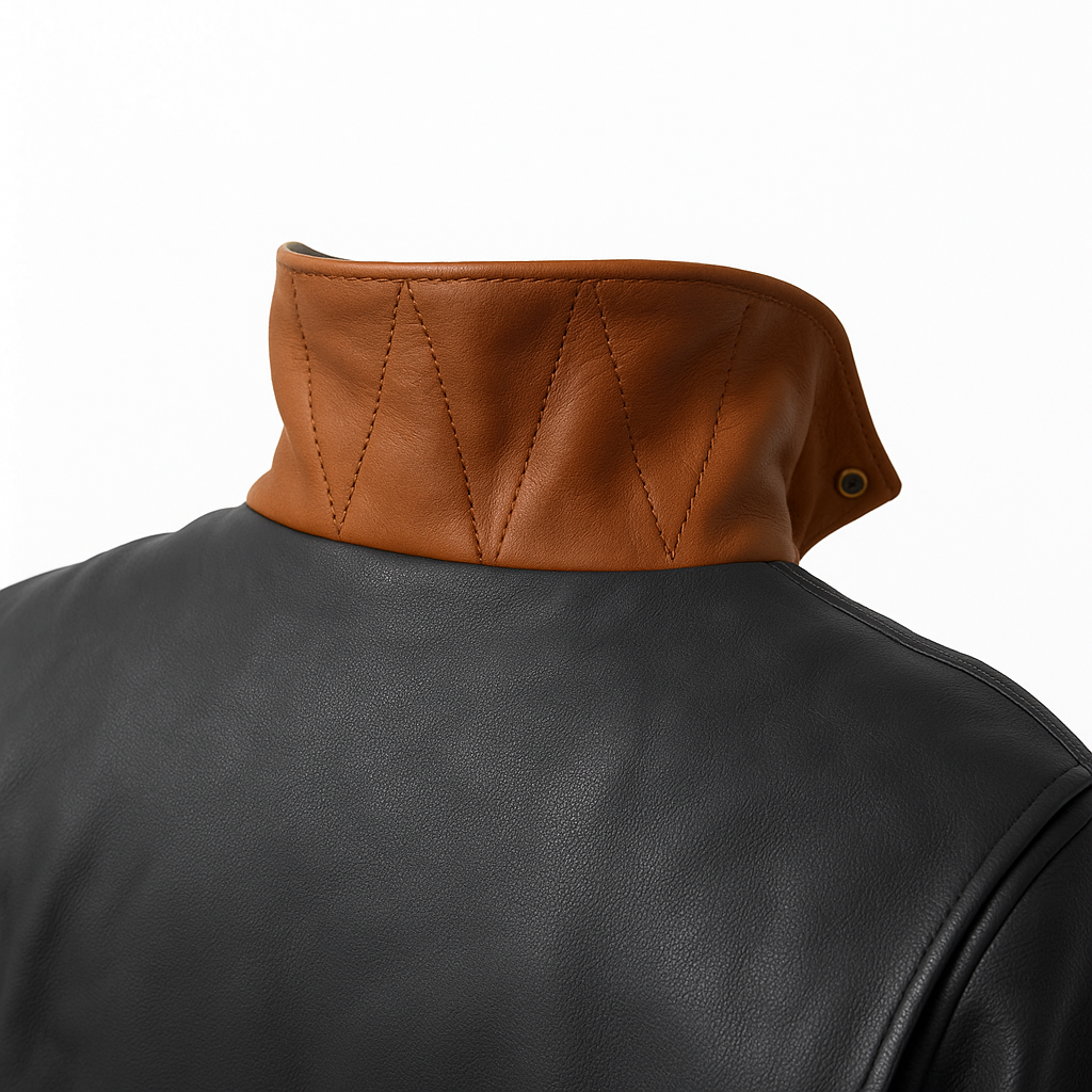 PR-201 Midnight Moto Men's Motorcycle Leather Jacket