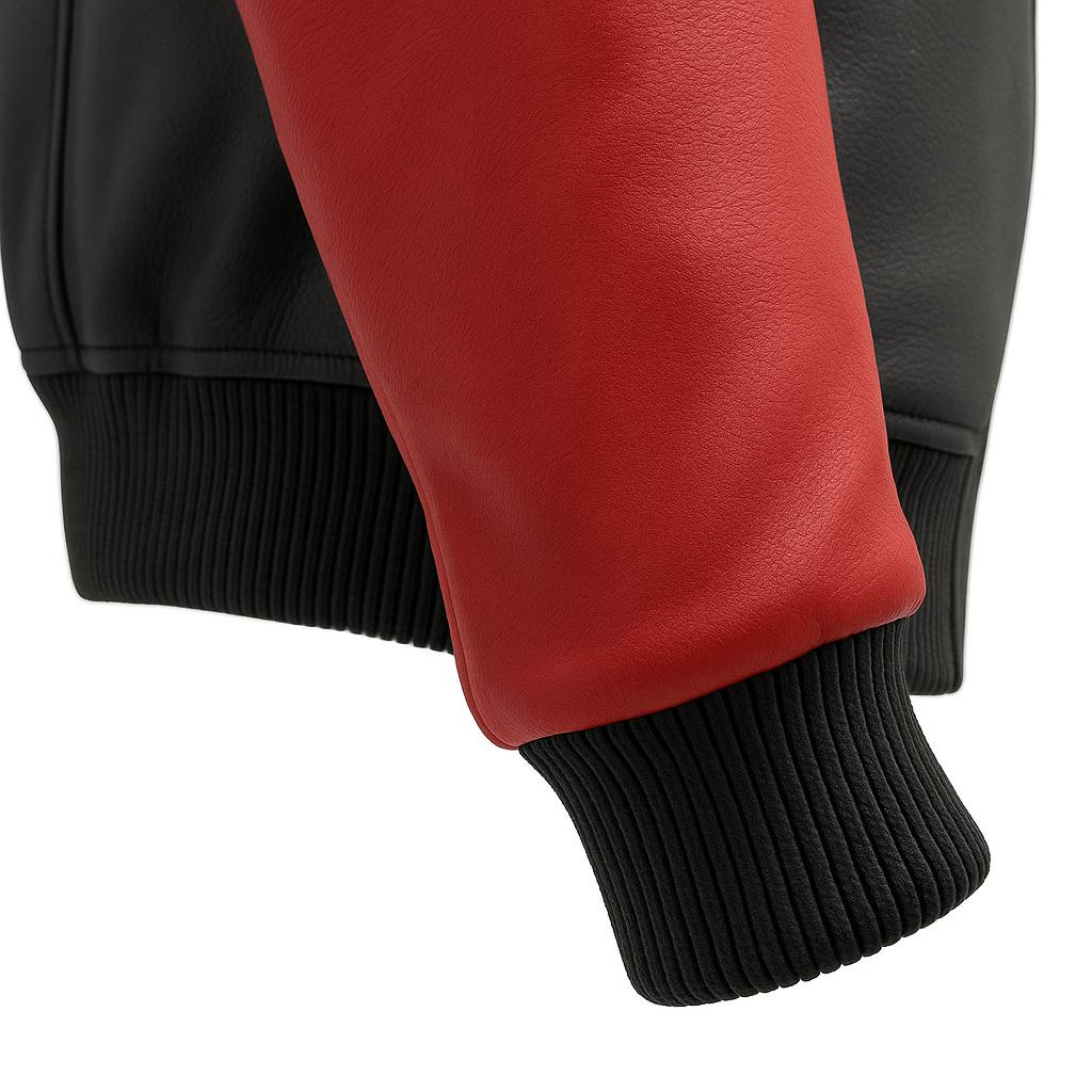 PR-219 Blaze Bomber Two Tone Man's Motorcycle Leather Jacket