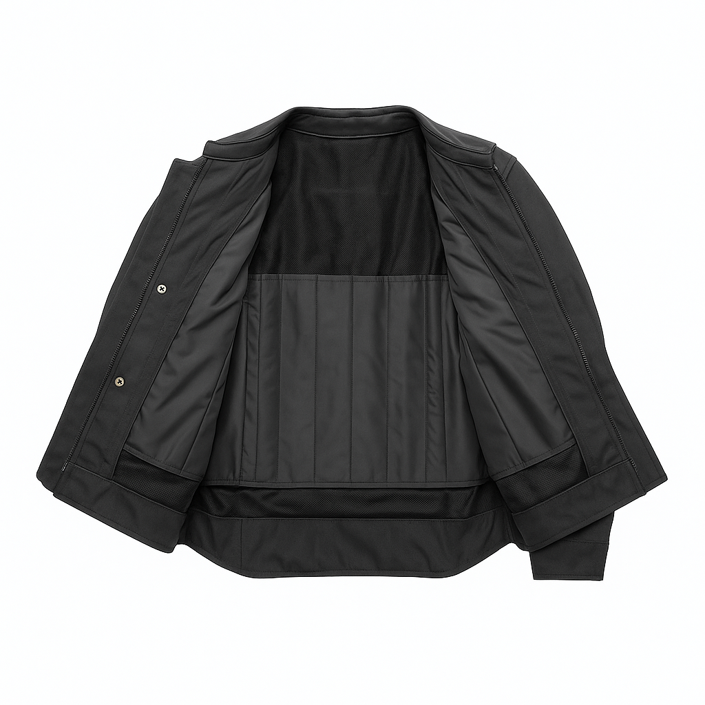 PR-224 Nightshade Edge Man's Motorcycle Leather Jacket