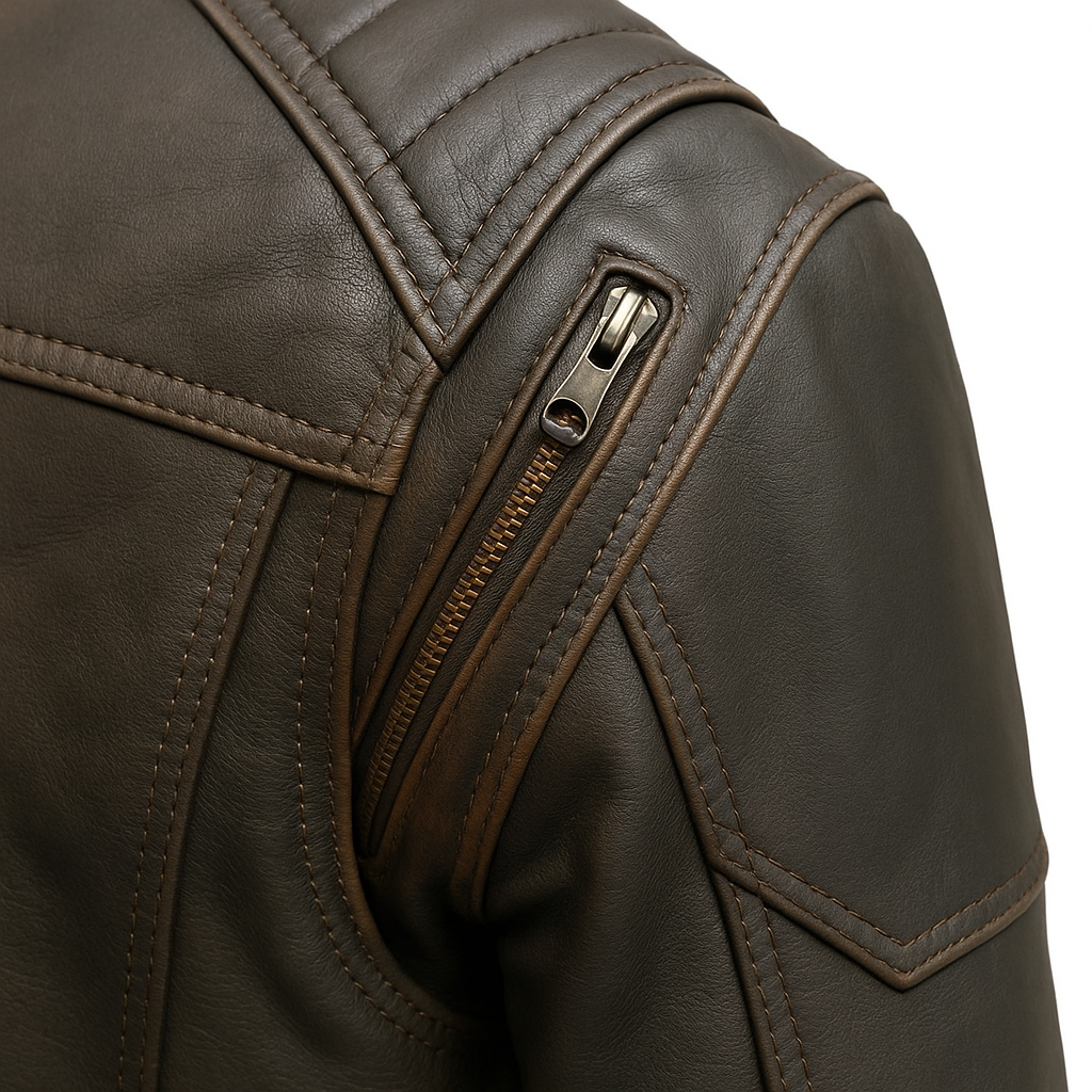 PR-226 Canyon Rider Man's Motorcycle Leather Jacket