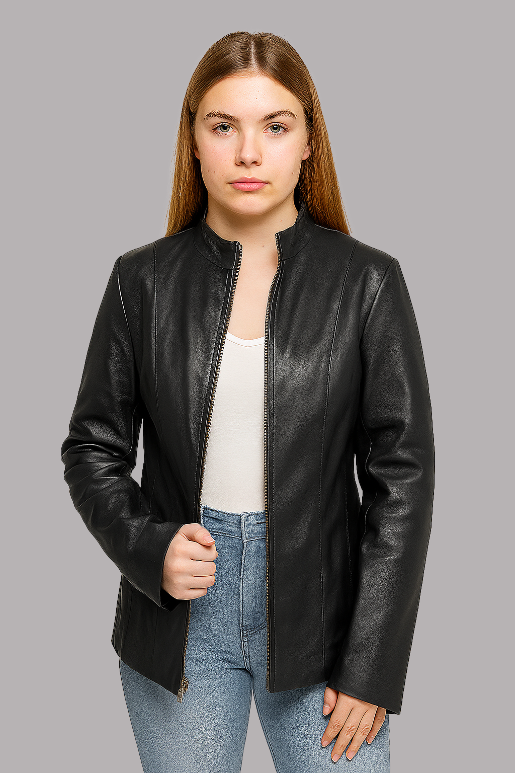 Flint Women's Fashion Leather Jacket