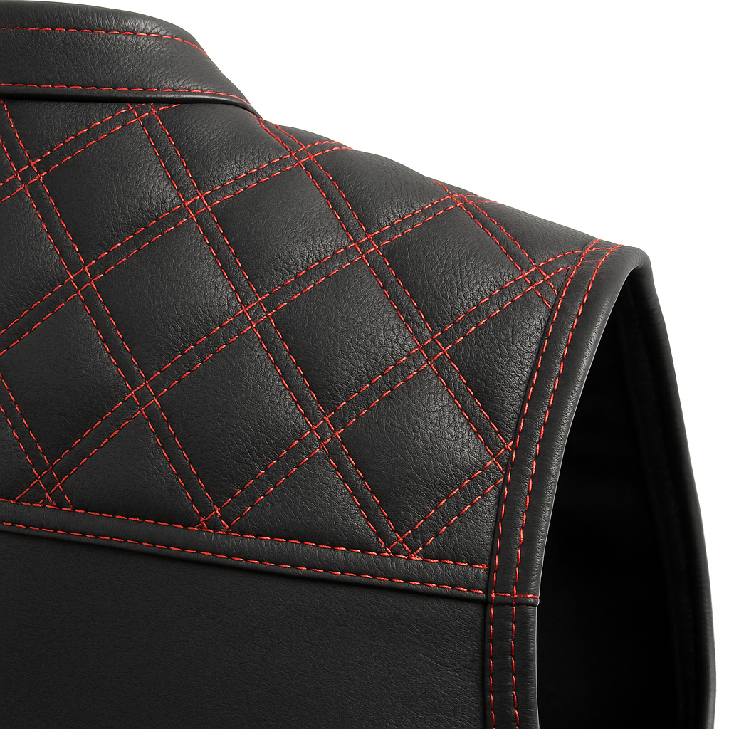 Scarlet Stitch - Men's Club Style Leather Vest