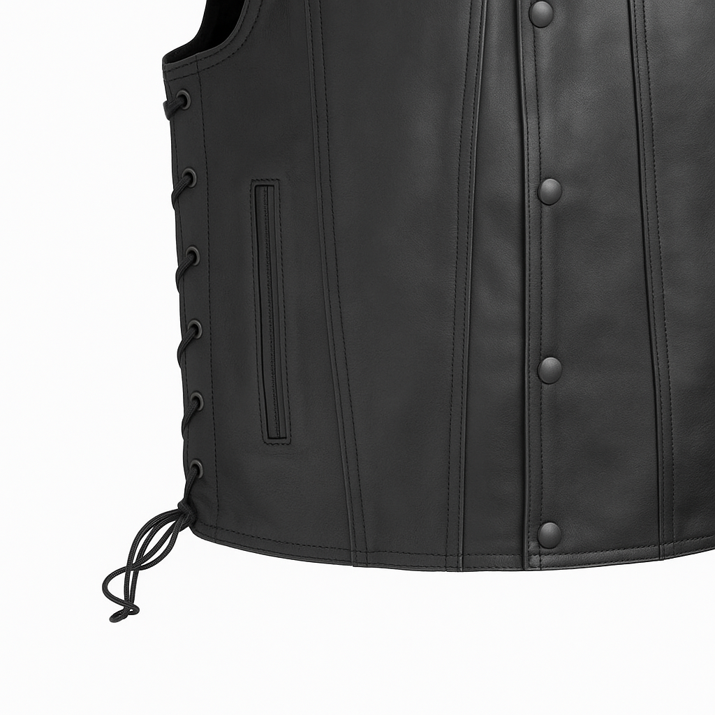 Raventhorn - Men's Motorcycle Western Style Leather Vest