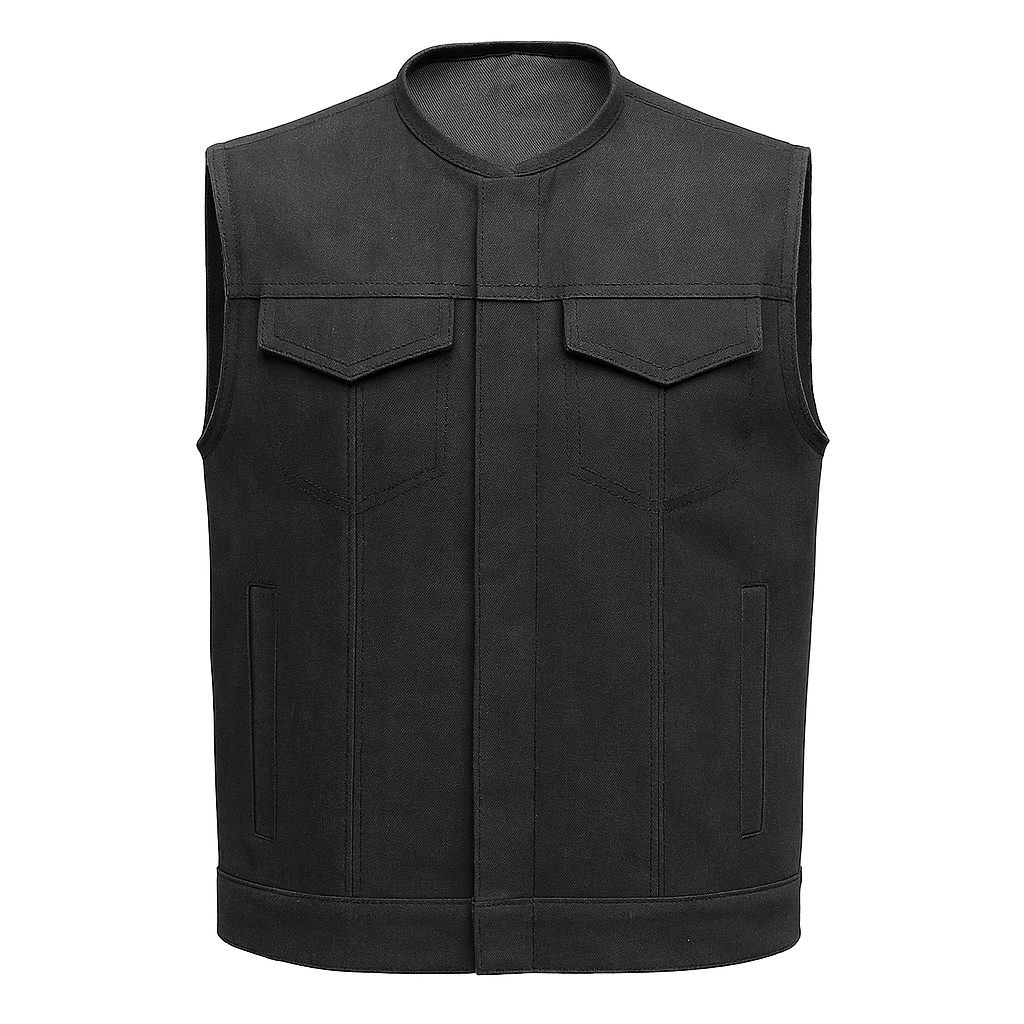 PR-309 Drayven - Men's Motorcycle Denim Vest