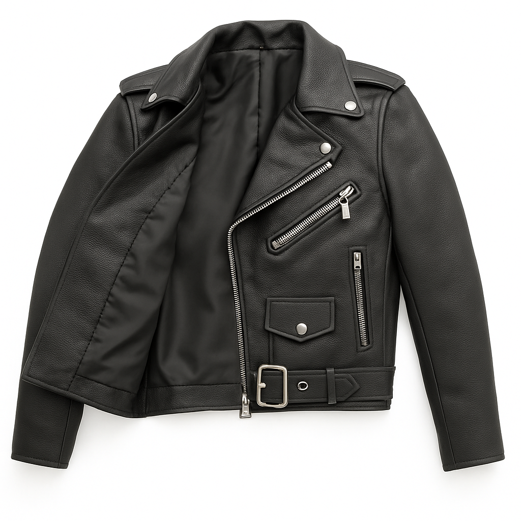 PR-338 Mini Little Rebel Rider – Kid’s Leather Motorcycle Jacket