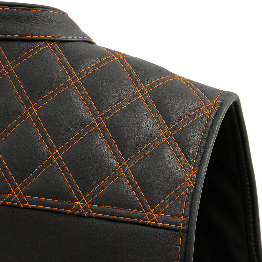 Scarlet Stitch - Men's Club Style Leather Vest
