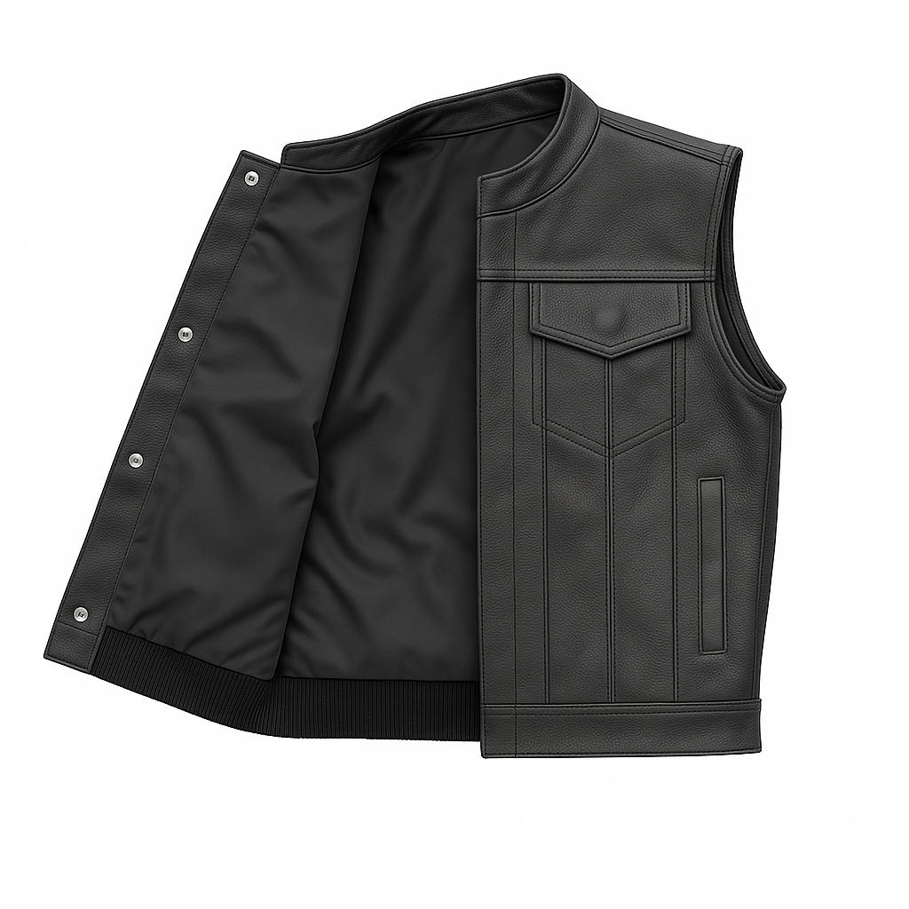 Tiny Trooper – Kid’s Leather Motorcycle Vest