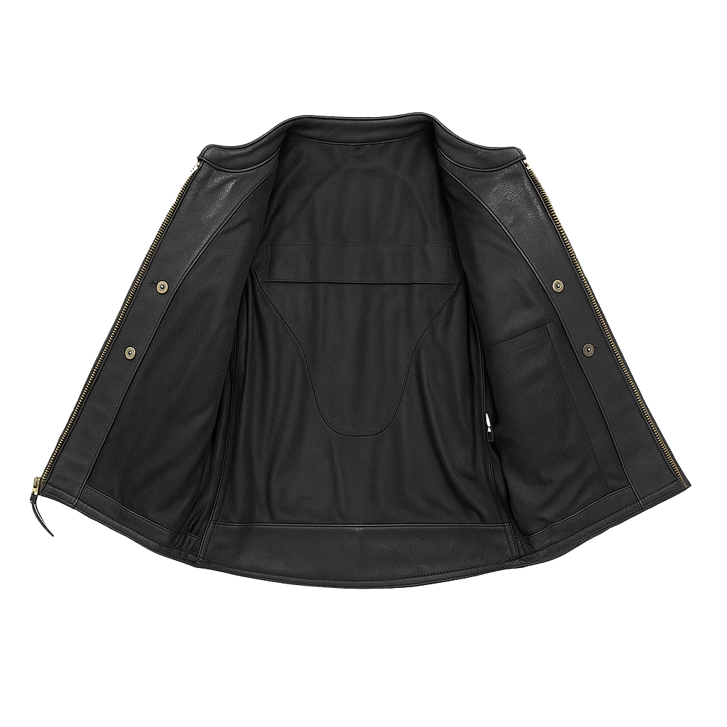 PR-215 Midnight Vault Man's Motorcycle leather jacket
