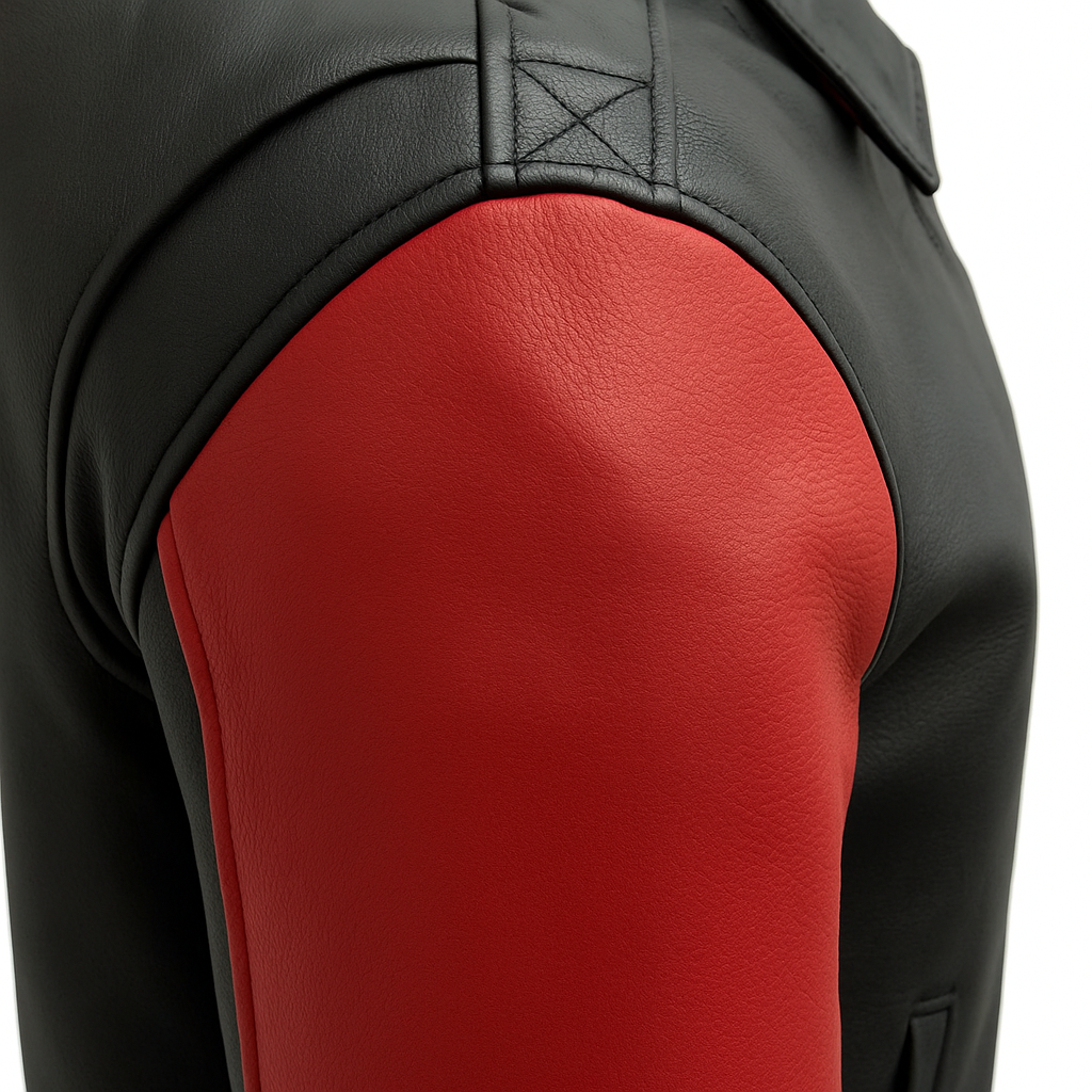 PR-219 Blaze Bomber Two Tone Man's Motorcycle Leather Jacket