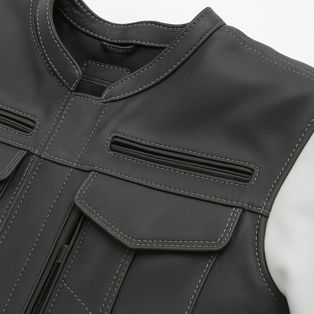PR-237 Inferno Edge Man's Moto Leather Jacket