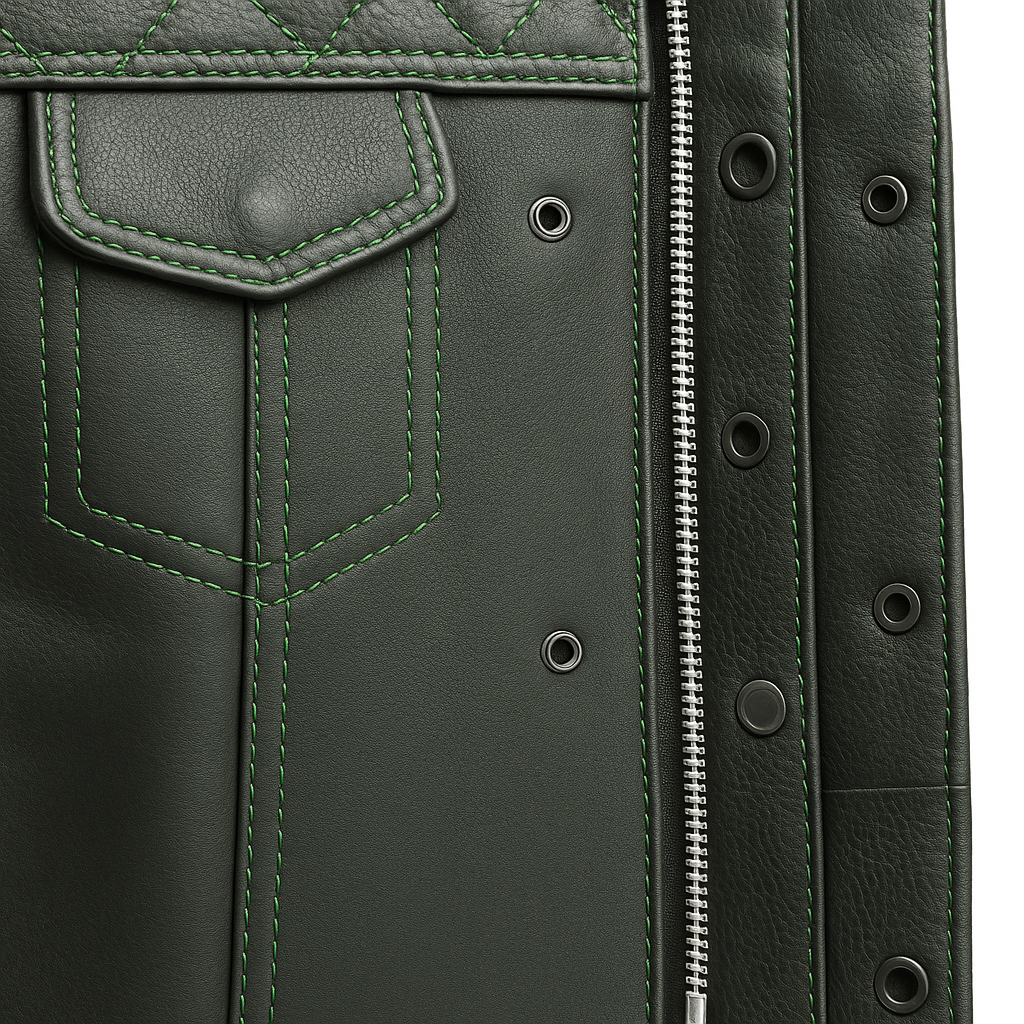 Scarlet Stitch - Men's Club Style Leather Vest