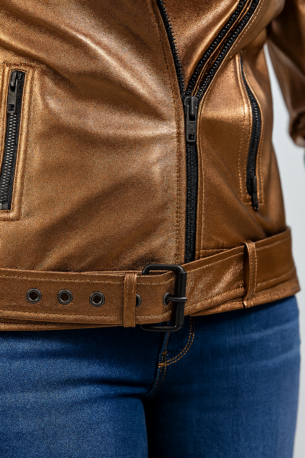 Hazelwyn Luxe Women's Lambskin Leather Jacket