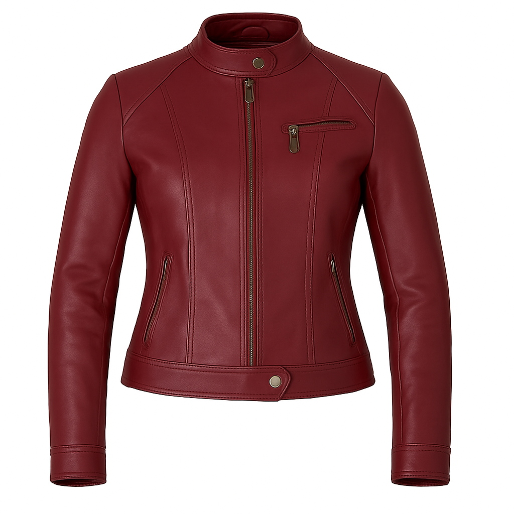 Carmine Vale Women's Fashion Leather Jacket