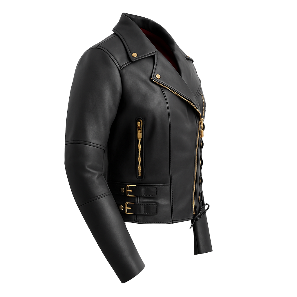 Sierra Storm Women's Moto Style Leather Jacket