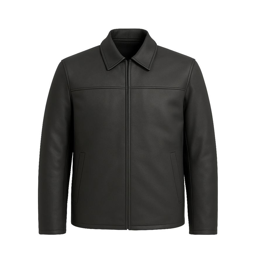 JD Black Vortex Men's Leather Jacket