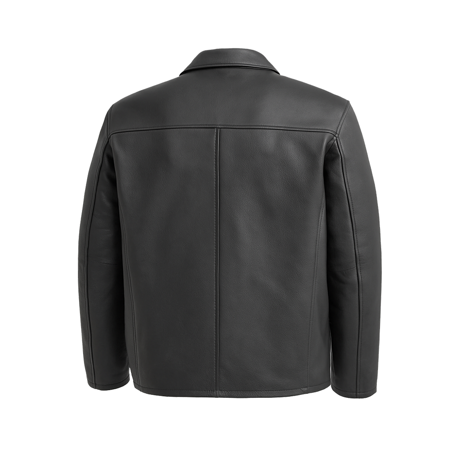 JD Black Vortex Men's Leather Jacket