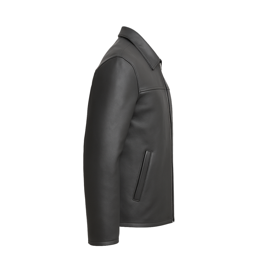 JD Black Vortex Men's Leather Jacket