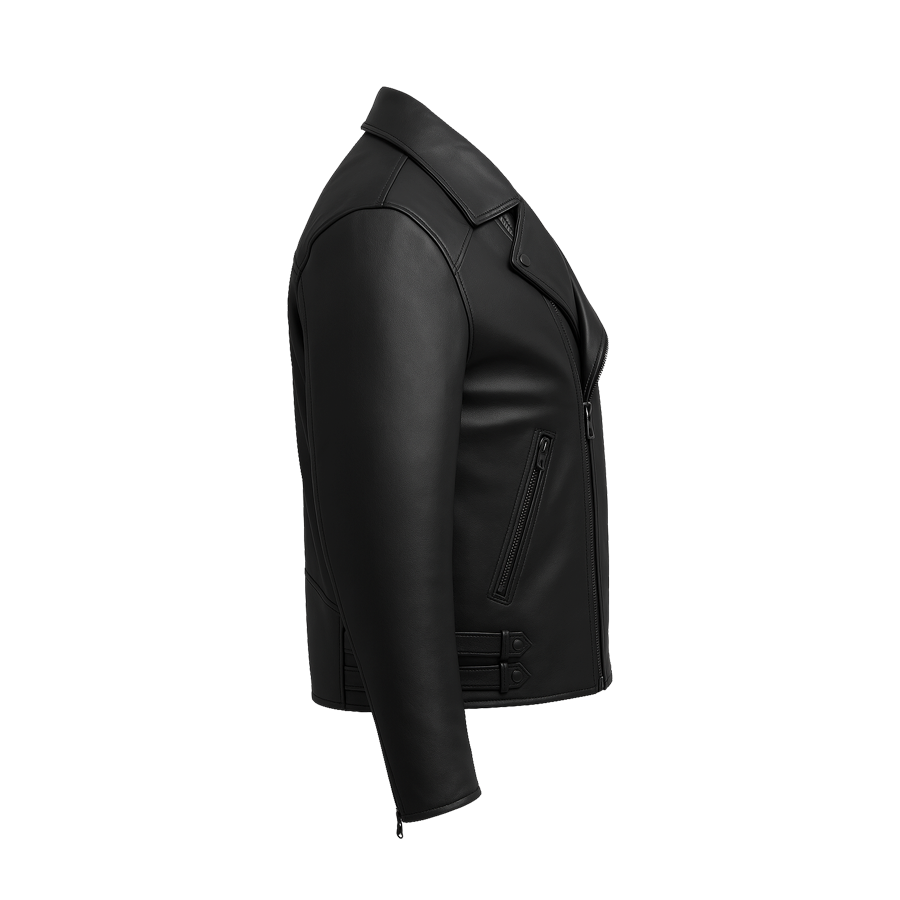 Lucenzo Bolt Men's Leather Jacket