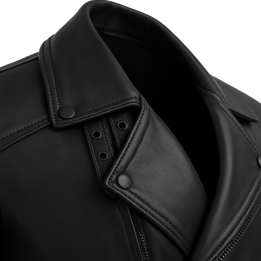 Lucenzo Bolt Men's Leather Jacket