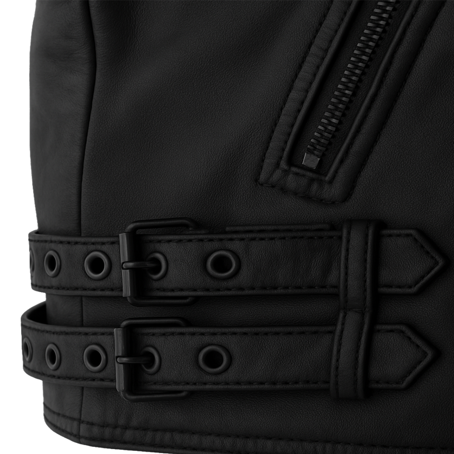 Lucenzo Bolt Men's Leather Jacket