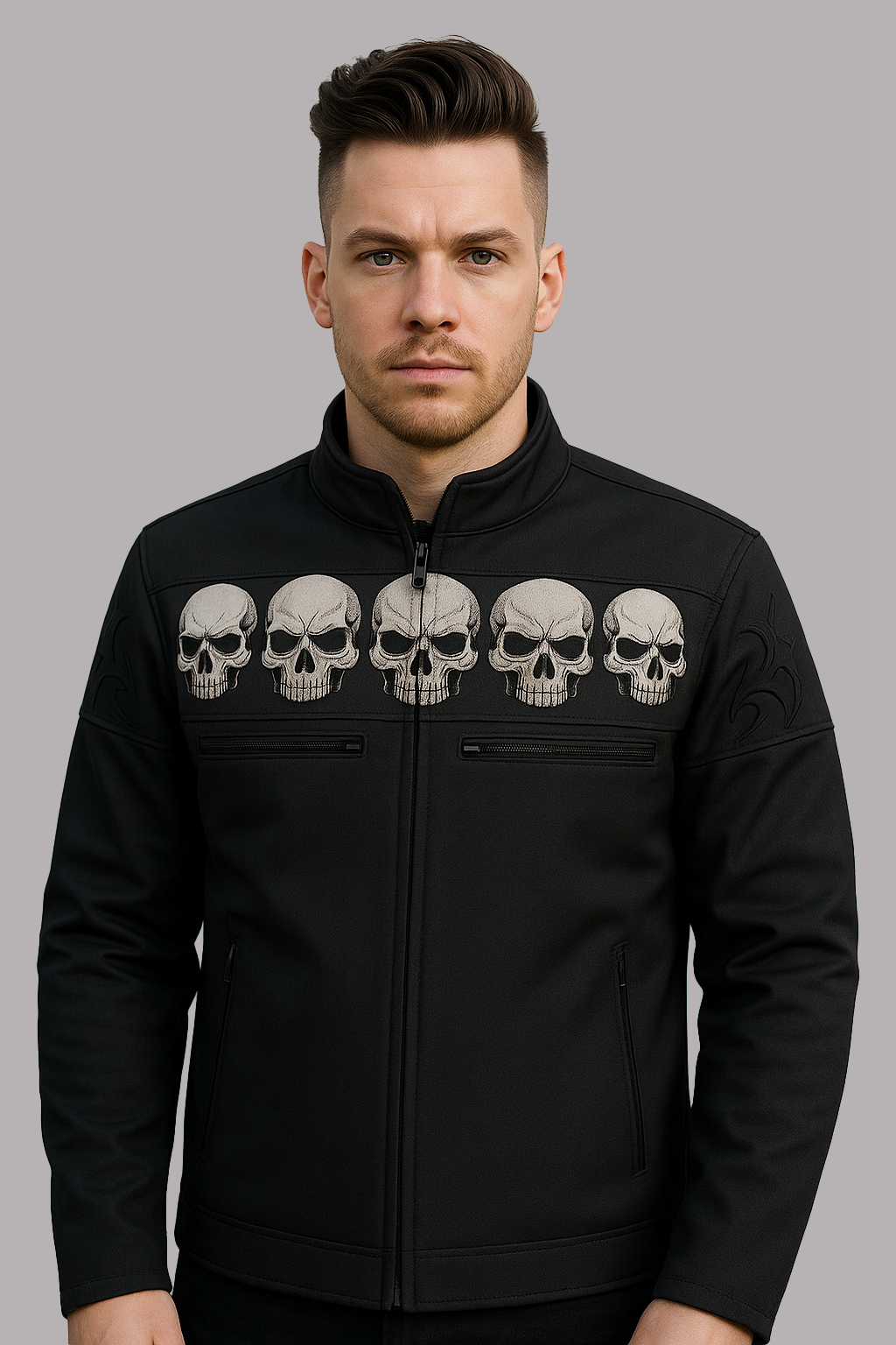 PR-214 Skullshade Man's Motorcycle Textile jacket