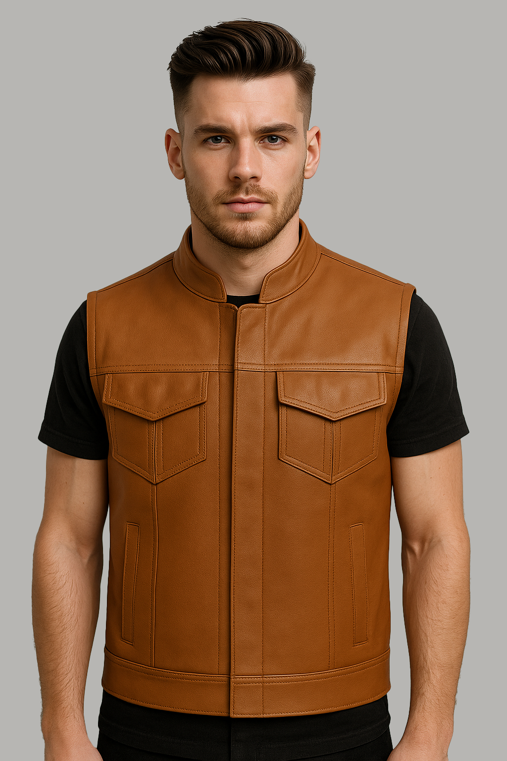 Duskrunner - Men's Motorcycle Leather Vest
