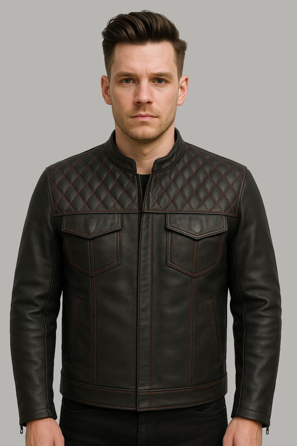 PR-206 Ember Guard Men's Motorcycle leather jacket