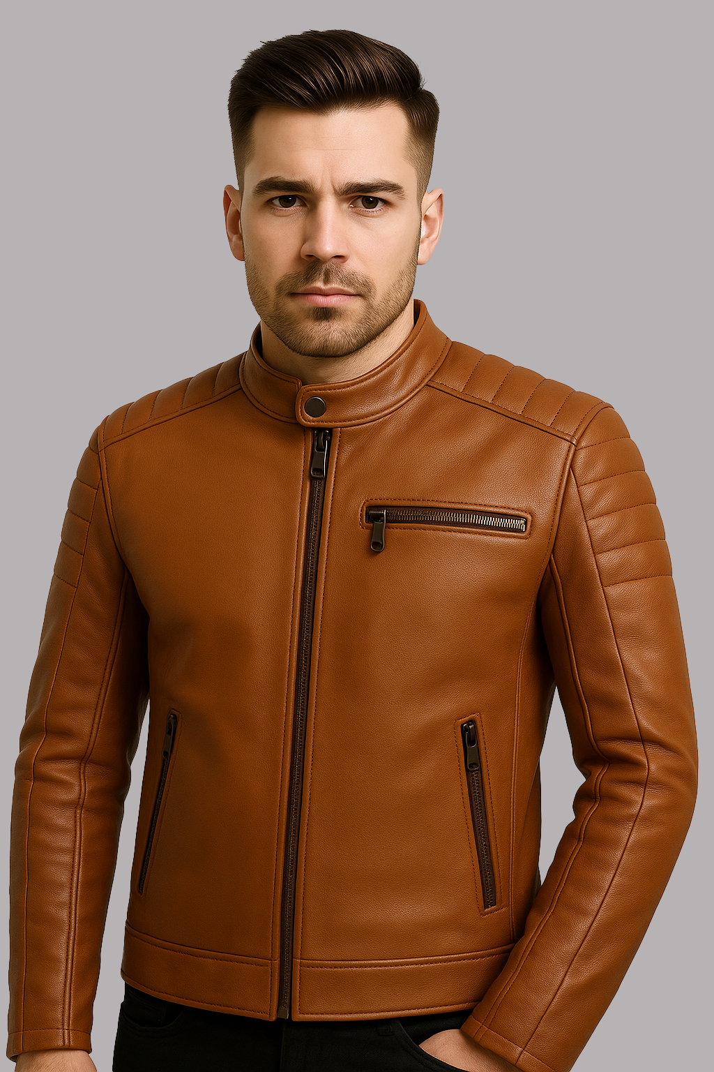 PR-207 Dustborn Man's Motorcycle Leather jaclet