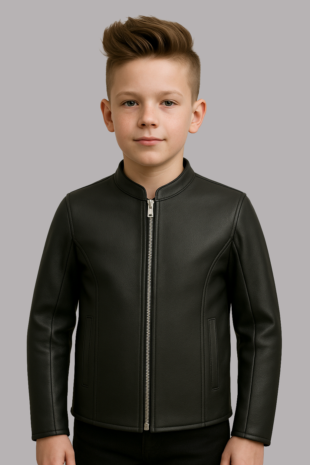 Mini Storm Rider – Kid’s Leather Motorcycle Jacket