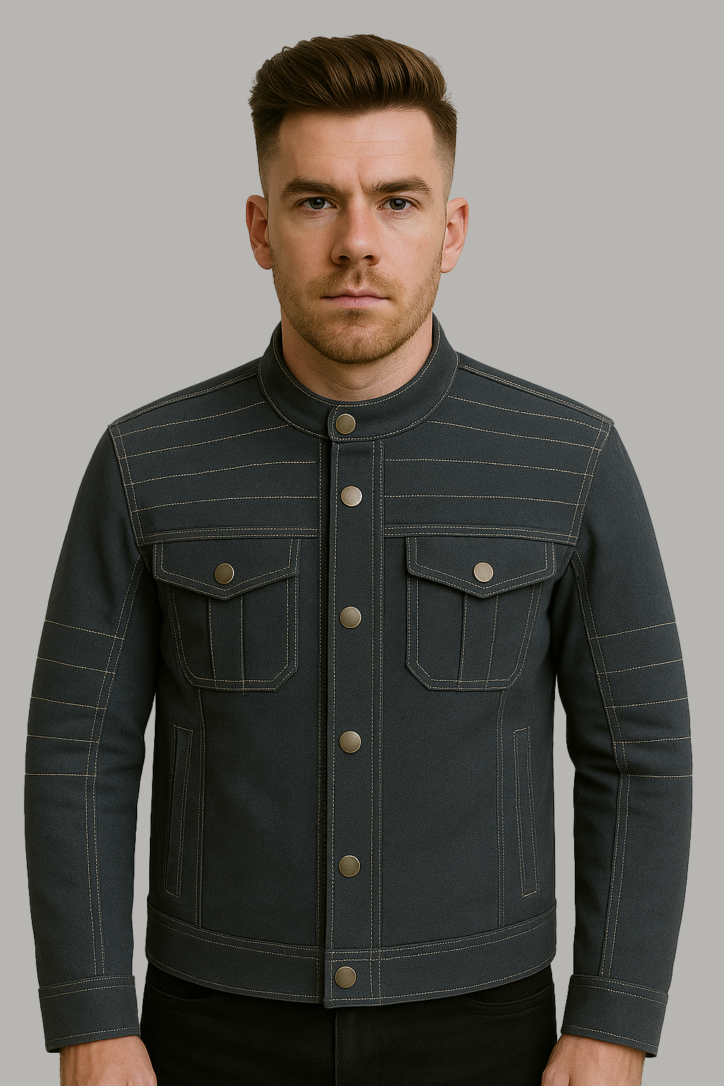 PR-228 Command Denim Man's Motorcycle Jacket