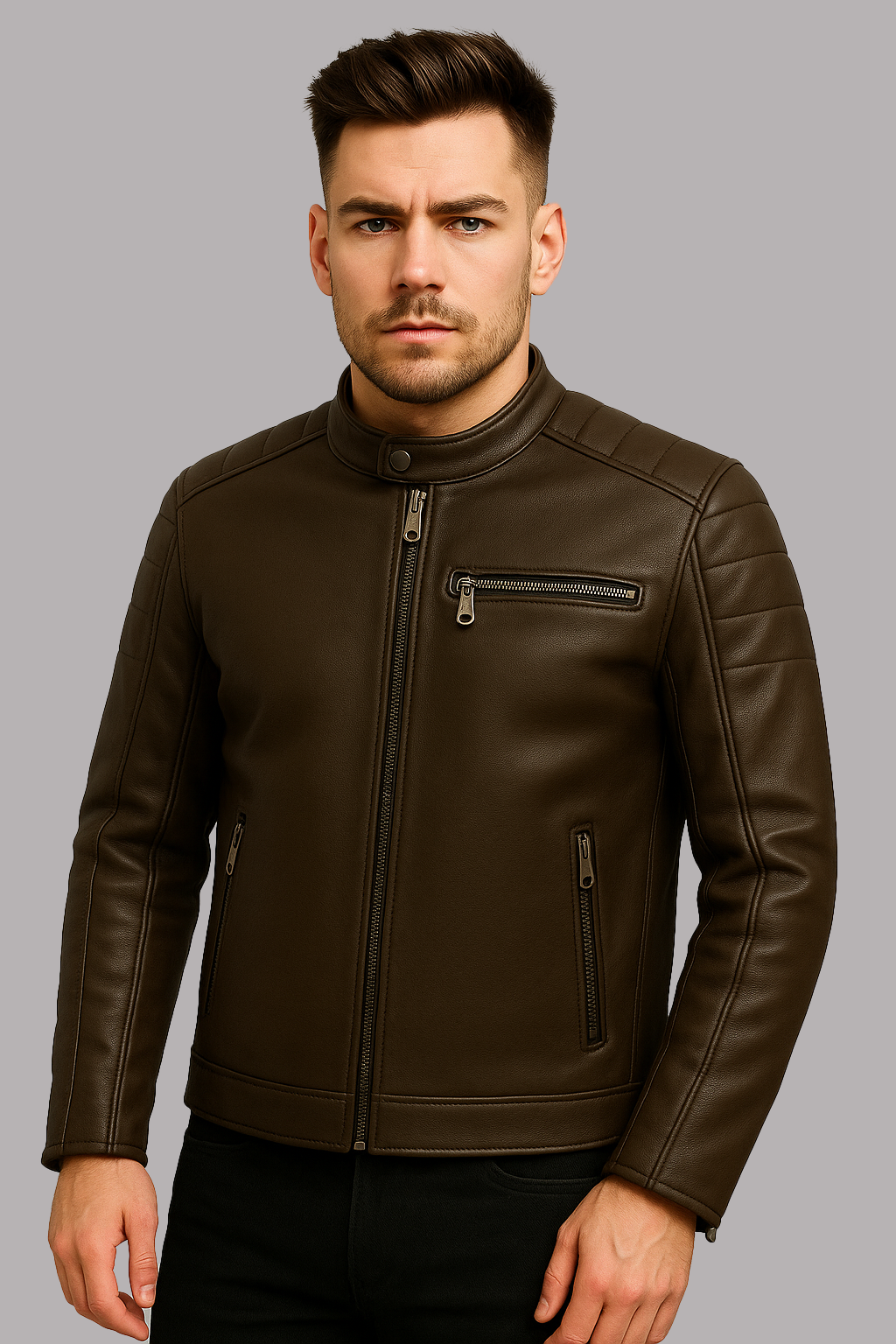 PR-207 Dustborn Man's Motorcycle Leather jaclet