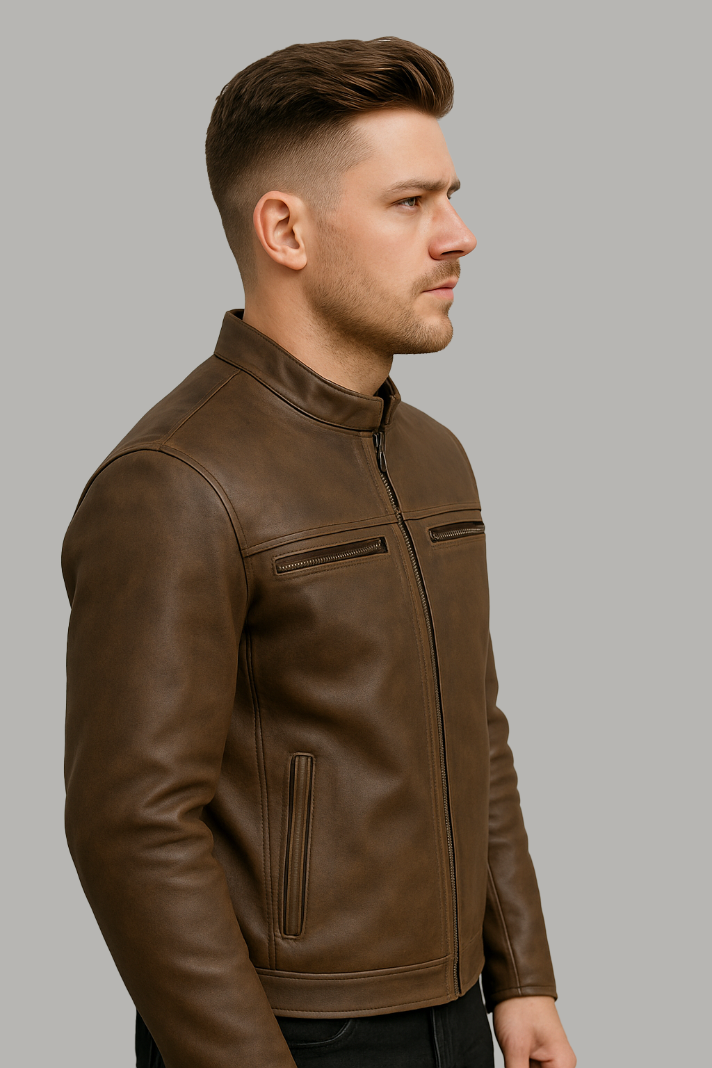 PR-227 Jetstream Man's Motorcycle Leather Jacket
