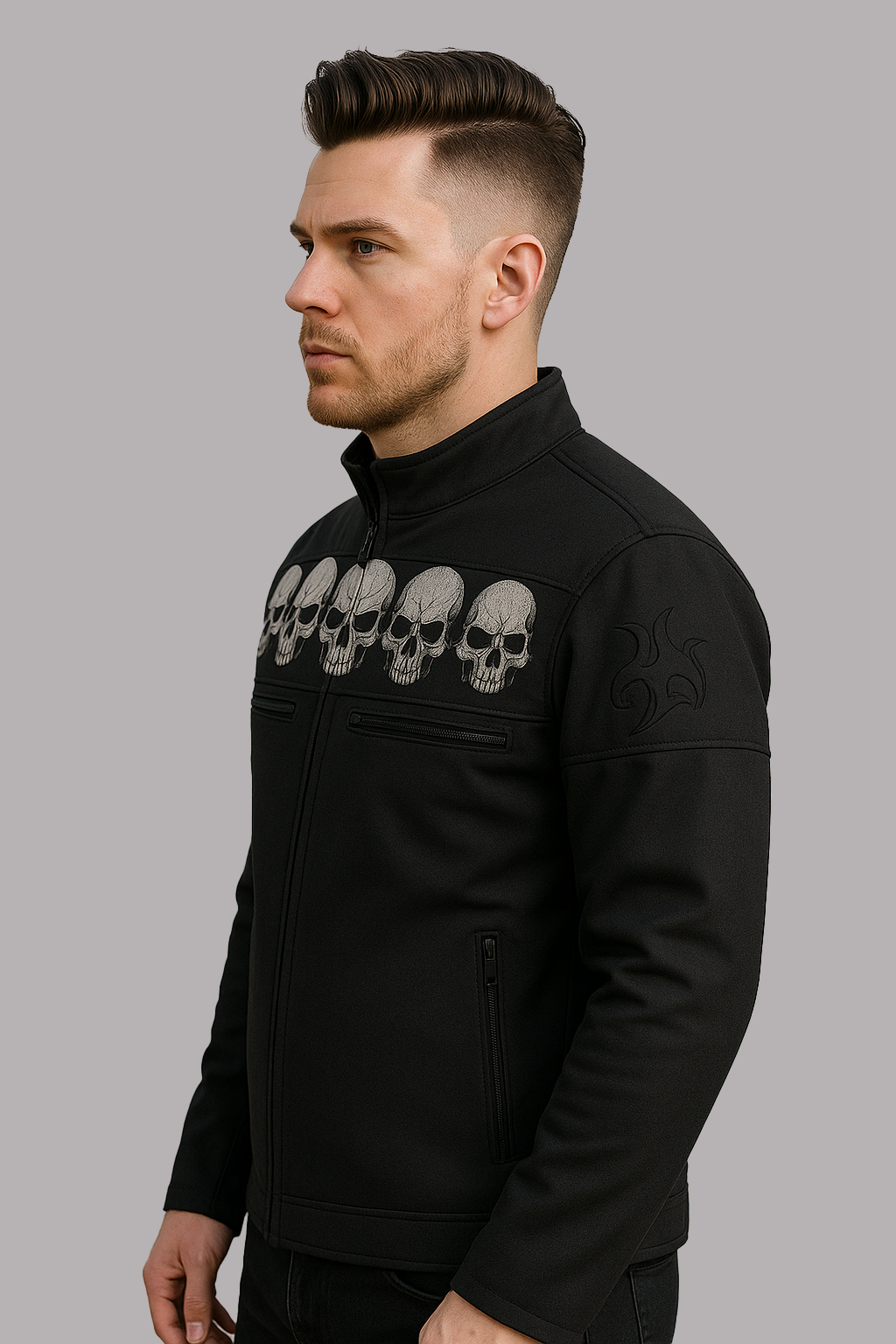 PR-214 Skullshade Man's Motorcycle Textile jacket