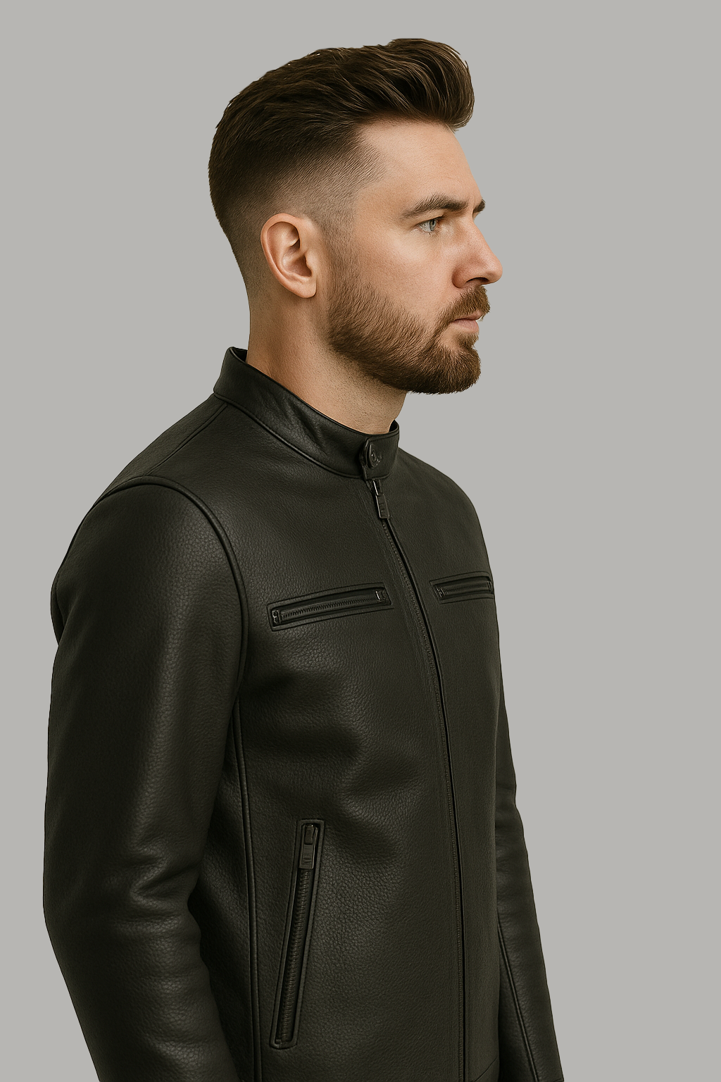 PR-234 AeroRider Man's Moto Leather Jacket