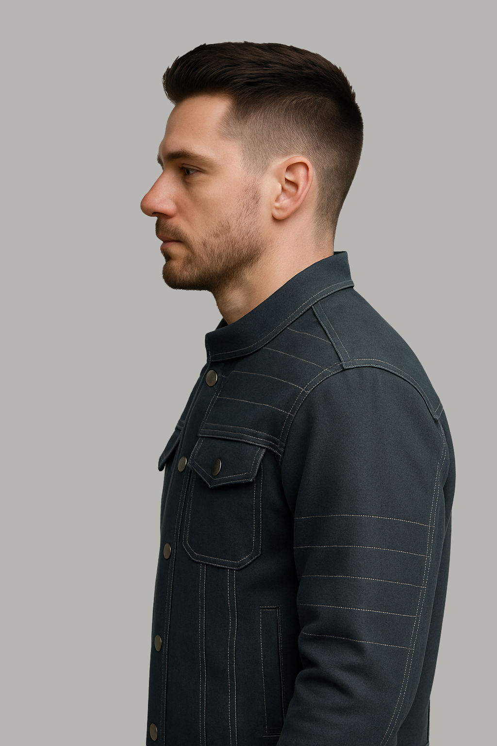 PR-228 Command Denim Man's Motorcycle Jacket