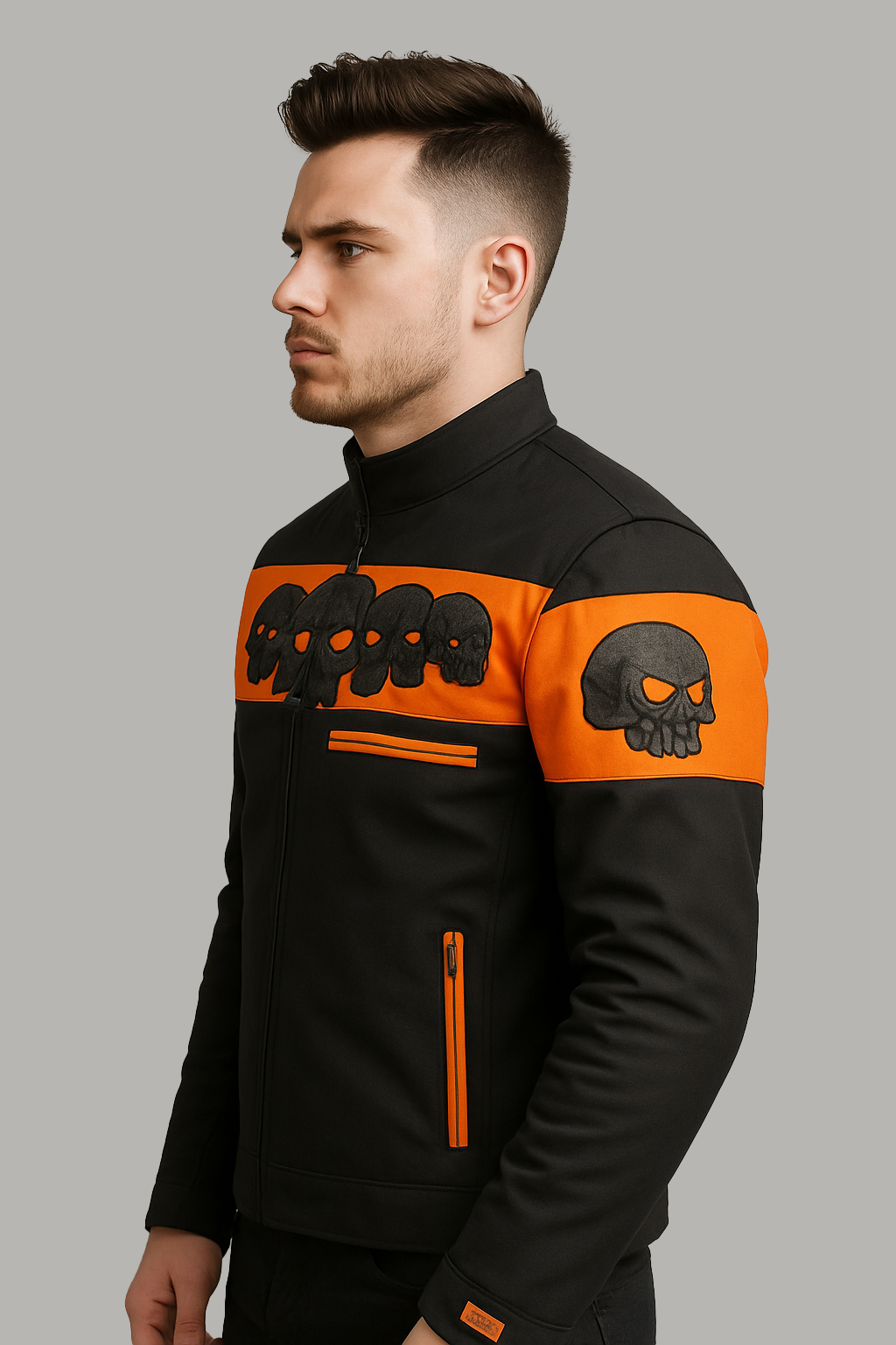 PR-214 Skullshade Man's Motorcycle Textile jacket