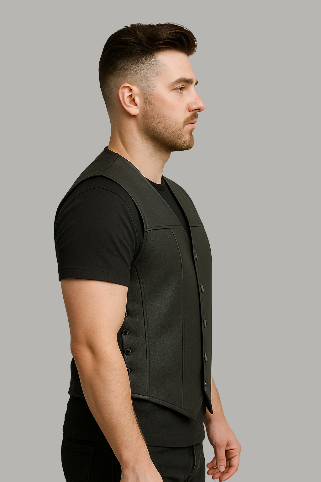 Venta Reign - Men's Motorcycle Western Style Leather Vest