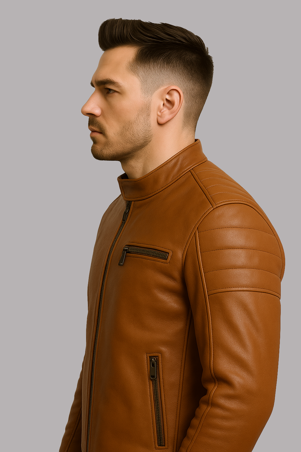 PR-207 Dustborn Man's Motorcycle Leather jaclet