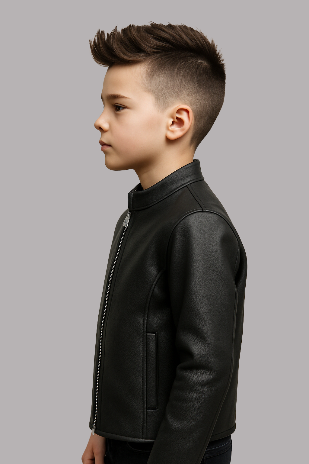 Mini Storm Rider – Kid’s Leather Motorcycle Jacket