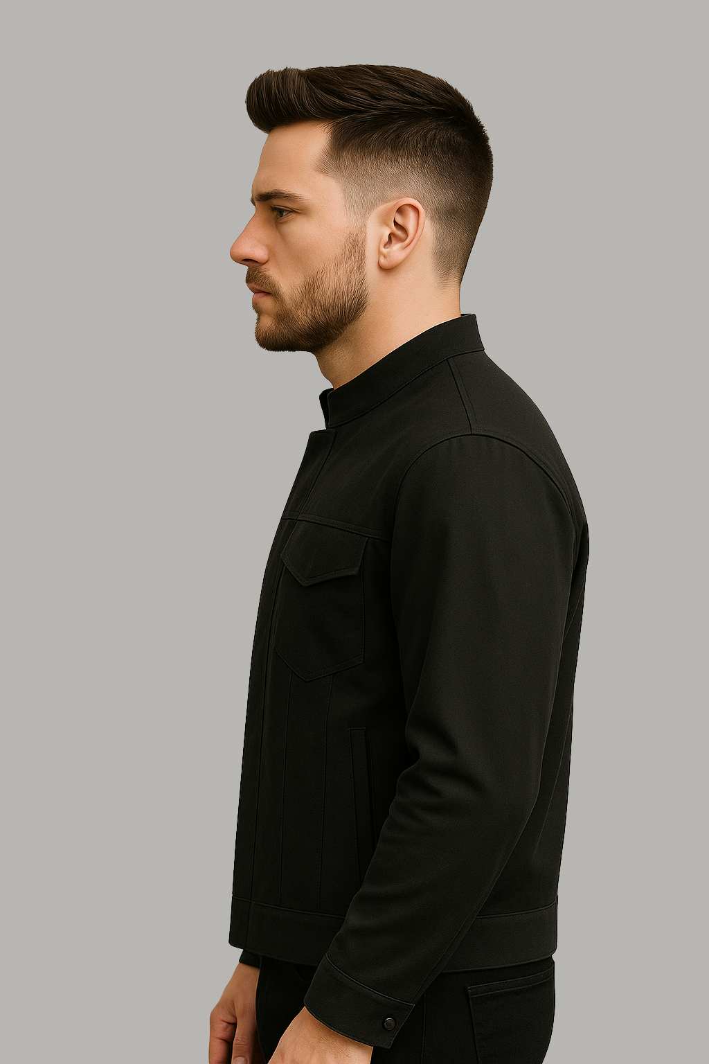 Pr-209 Shadowfield Man's Motorcycle Twill Jacket