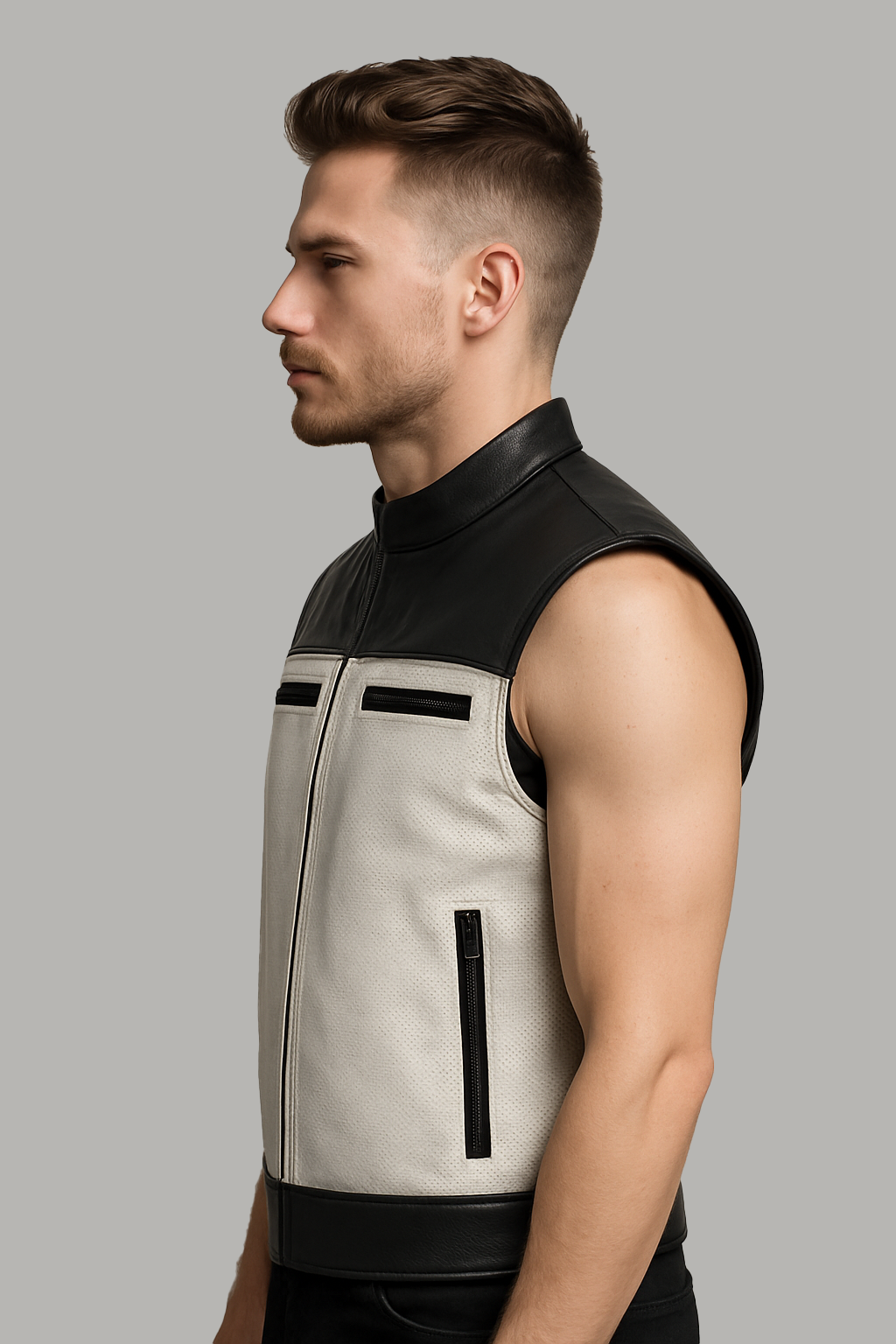 Venom – Men’s Motorcycle Leather Vest