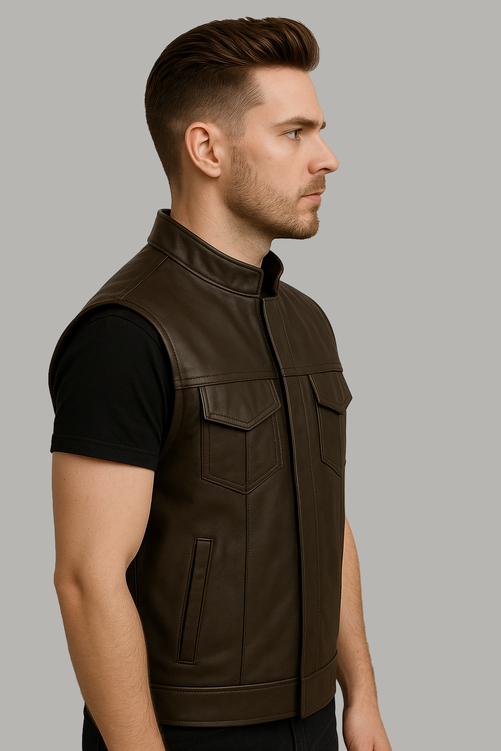 Duskrunner - Men's Motorcycle Leather Vest