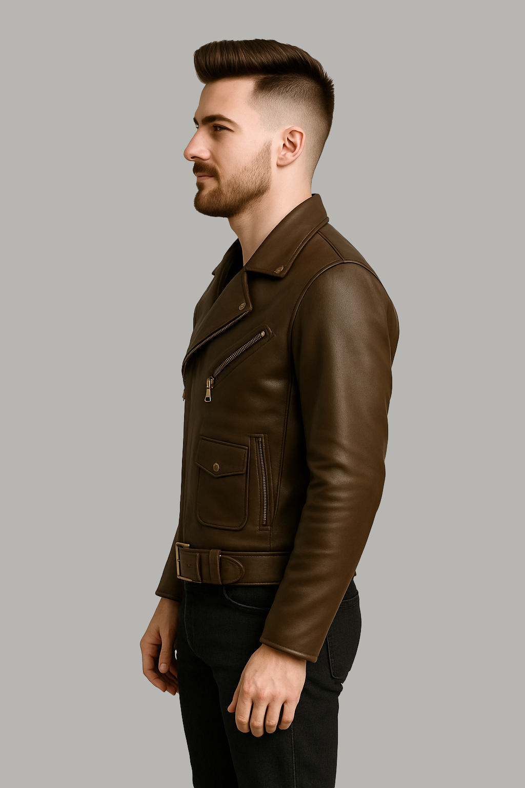 PR-203 Ironhide Rebel – Men's Motorcycle Leather Jacket