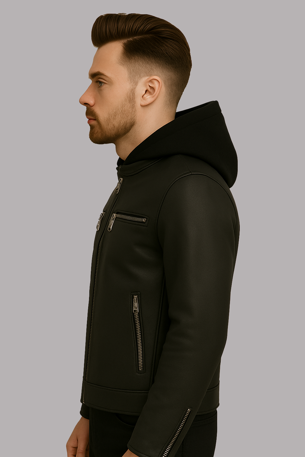 PR-230 Night Vortex Man's Motorcycle leather jacket