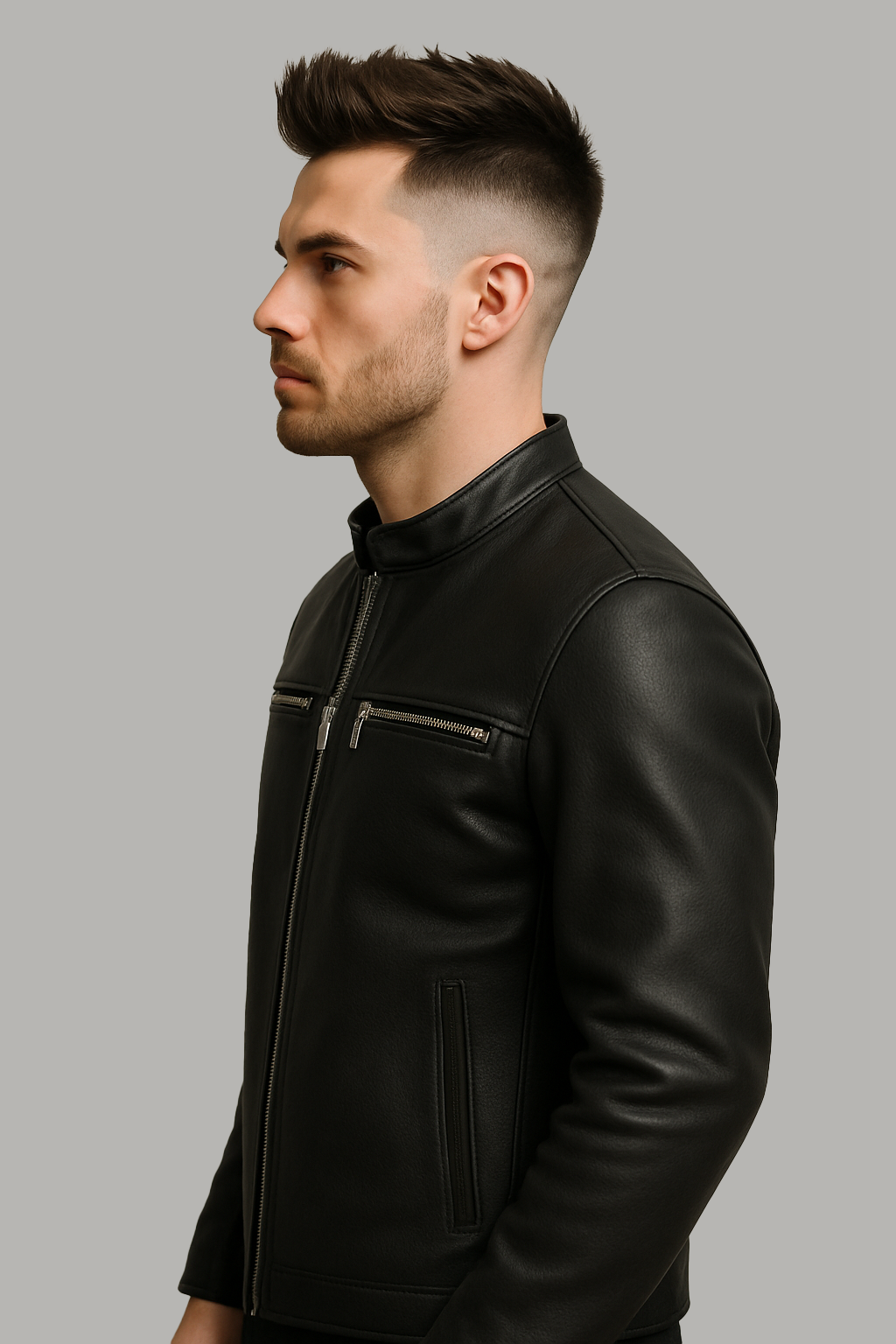 PR-227 Jetstream Man's Motorcycle Leather Jacket