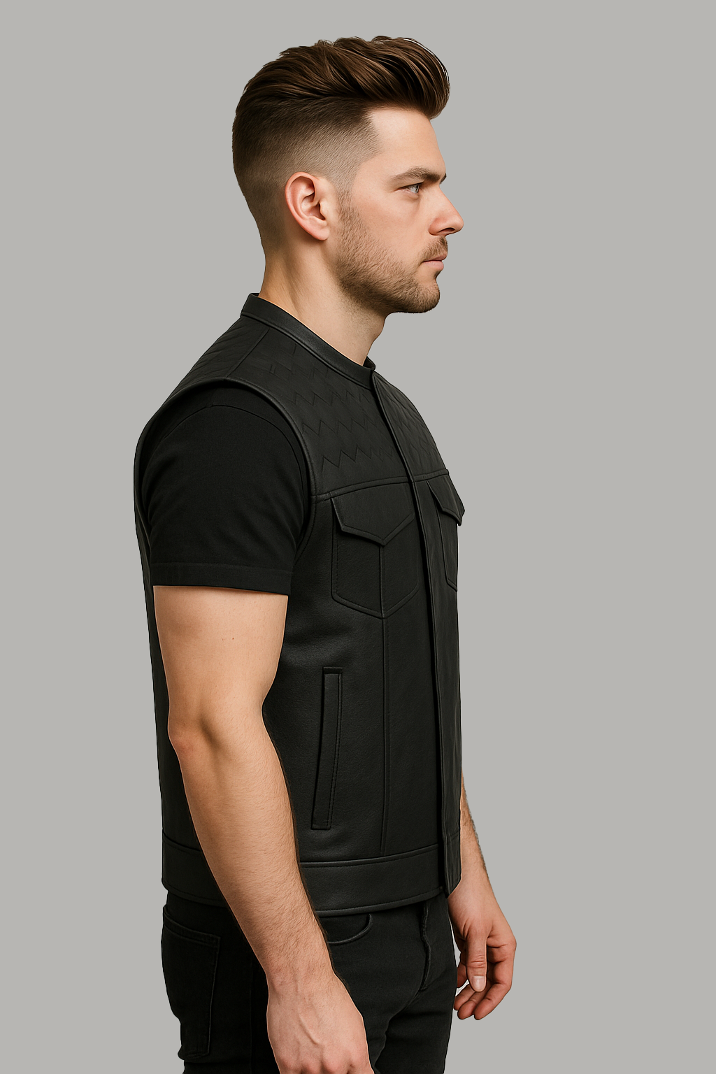 Viper - Men's Club Style Leather Vest